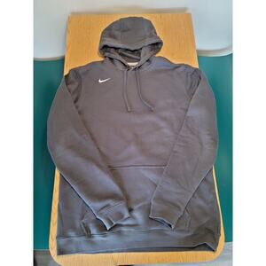 Nike Sportswear Solo Swoosh Midweight Hoodie Gray Sz L Tall